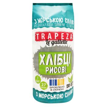 Галеты Trapeza рисовые с морской солью 130г - купить, цены на MasterZoo - фото 1