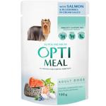 Optimeal Wet Food with Salmon and Blueberries for Dogs of All Breeds 100g