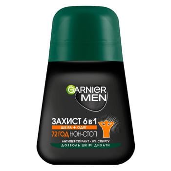 Антиперспірант кульковий Garnier Men Mineral Захист 6в1 50мл - купити, ціни на METRO - фото 1