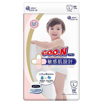 Подгузники Goo.N Plus L 9-14кг унисекс 54шт - купить, цены на КОСМОС - фото 1