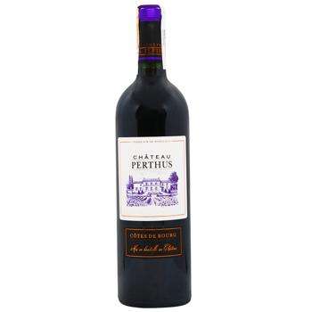 Вино Chateau Perthus Red Dry Wine 13% 0.75l - buy, prices for MegaMarket - photo 1