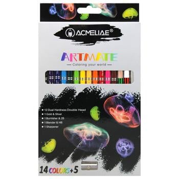 Acmeliae Colored Pencils with Sharpener 16 colors - buy, prices for MegaMarket - photo 1