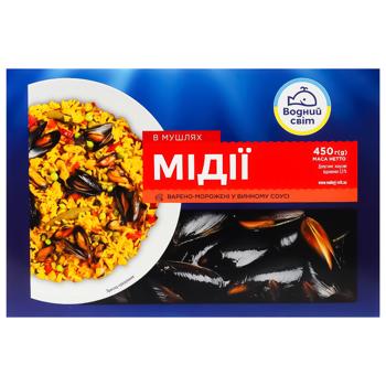 МІДІЇ В МУШ В/М У ВИНН СОУСІ,4 50Г - купити, ціни на Auchan - фото 1