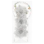 Прикраса ялинкова Квіти срібна 3шт 10см