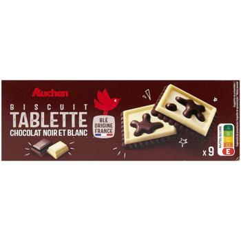 Auchan Cookies with White and Dark Chocolate 115g