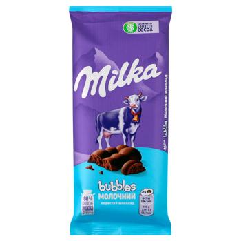 Milka Bubbles Aerated Milk Chocolate 80g - buy, prices for MegaMarket - photo 1