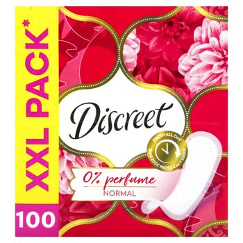 Прокладки щоденні Normal Discreet 100шт - купити, ціни на МегаМаркет - фото 1