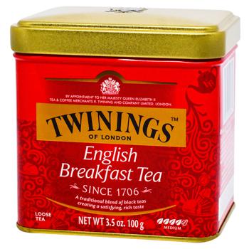 Twinings English Breakfast Black Tea 100g - buy, prices for METRO - photo 1