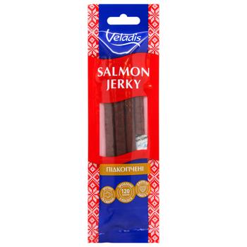 Палочки из лосося Bla Bla Fish сушеные подкопченные 40г - купить, цены на ULTRAMARKET - фото 1