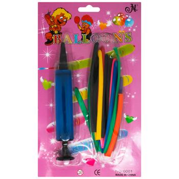 Повітряні кульки Зед з насосом 10шт