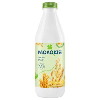 Йогурт Молокія Злаки 1,4% 770г - купити, ціни на Ідеал - фото 1