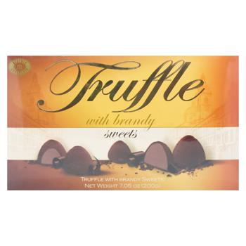 Biscuit-Chocolate Truffle With Brandy Sweets 200g - buy, prices for ULTRAMARKET - photo 1