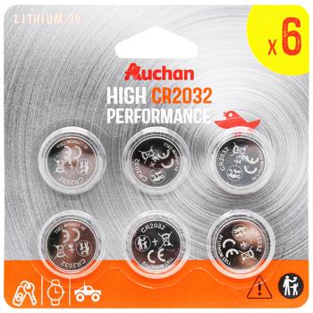Auchan Batteries CR2032 6pcs