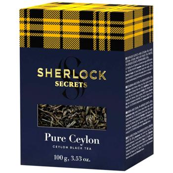 Sherlock Secrets Pure Ceylon Large Leaf Black Tea 100g - buy, prices for NOVUS - photo 1