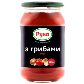 Соус томатный Руна с грибами 485г - купить, цены на КОСМОС - фото 1