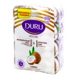 Duru Moisturizing Cream and Coconut Oil Solid Cream Soap 4pcs*80g