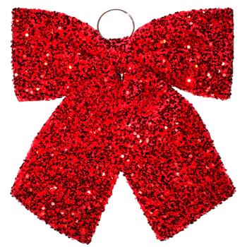 Бант із декором із паєток 44см колір червоний 821-301 BONADI 1 шт - купити, ціни на WINETIME - фото 1