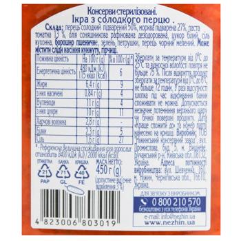 Nizhyn sweet pepper paste 450g - buy, prices for - photo 2