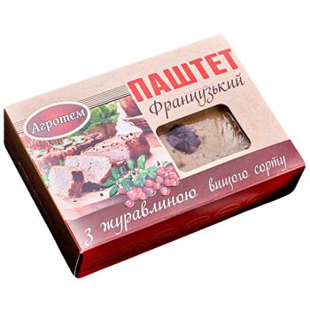 Паштет Агротем Французький з журавлиною 250г - купити, ціни на - фото 1