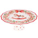 Bona Di Christmas Fantasy Porcelain Cake Stand 20cm