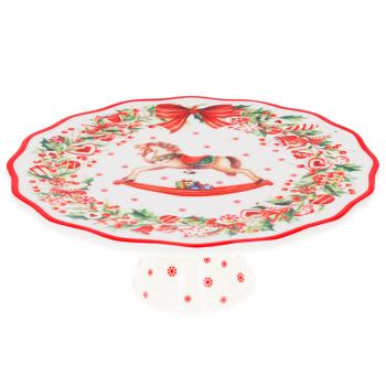 Bona Di Christmas Fantasy Porcelain Cake Stand 20cm - buy, prices for WINETIME - photo 1