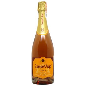 Campo Viejo Cava Brut Rose Dry Sparkling Wine 10-13% 0.75l - buy, prices for AlcoHub - photo 1
