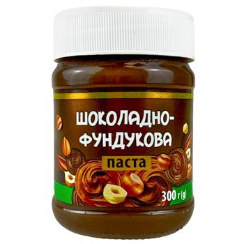 Паста Українська Зірка шоколадно-ореховая 300г - купить, цены на КОСМОС - фото 1
