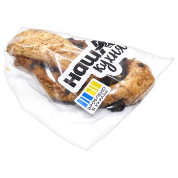 Auchan Braided Roll with Custard Cream and Chocolate Chips 80g - buy, prices for Auchan - photo 2