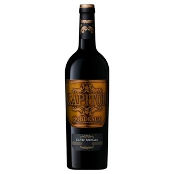 Вино Capitor Cuvee Speciale Bordeaux червоне сухе 13% 0,75л - купити, ціни на МегаМаркет - фото 1