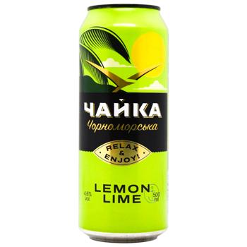 Chayka Chornomorska Lemon-Lime Non-Alcoholic Beer 0.5l - buy, prices for Epicentr FOOD - photo 2