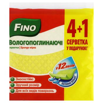 Салфетки хозяйственные Fino влагопоглощающие 5шт - купить, цены на КОСМОС - фото 1