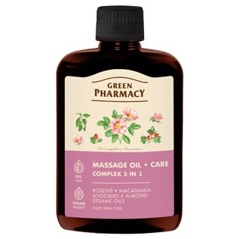 Green Pharmacy Complex 5in1 Massage Oil 200ml - buy, prices for MegaMarket - photo 1