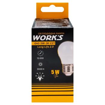 Work's Long-Life LED Lamp G45 5W 3K E14