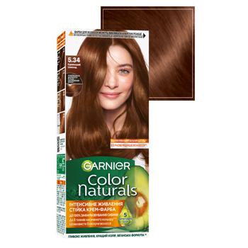 Краска для волос Garnier Color Naturals 5.34 Карамельный шоколад - купить, цены на Auchan - фото 2