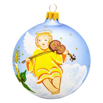 Angel with Violin Christmas Ball 90mm - buy, prices for - photo 1