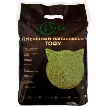 Pet Cat Тофу соєвий наповнювач 2,5 кг - зелений чай - купити, ціни на MasterZoo - фото 1