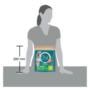Корм сухой Purina One Indoor с индейкой для домашних кошек 800г - купить, цены на Идеал - фото 3
