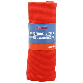 Auchan Microfiber Glass Cleaning Cloth 40x40cm - buy, prices for Auchan - photo 1
