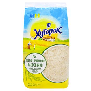 Khutorok Parboiled Long Grain Rice 800g - buy, prices for NOVUS - photo 1