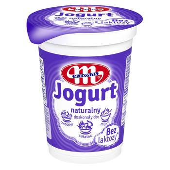 Йогурт Mlekovita натуральный без лактози 3% 350г