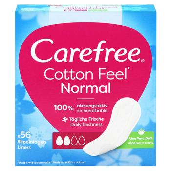 Carefree Cotton Softness Hygienic Pads with Aloe 56pcs - buy, prices for MegaMarket - photo 1