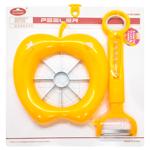 Устройство для нарезки яблока и овощечистка 14,5х14+19х6см