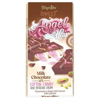 Beyoglu Angel Hair Milk Chocolate with Pistachio 170g
