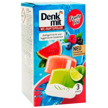 Блок для унитаза Denkmit Фруктовый аромат 55г*3шт - купить, цены на - фото 3