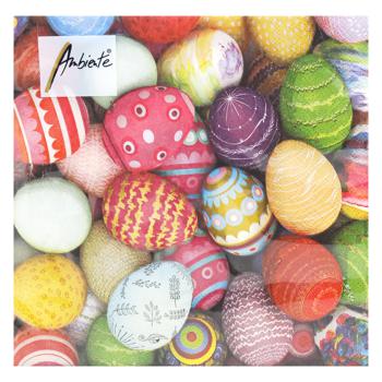 Серветки Ambiente Colourful Eggs FSC Mix 33х33см