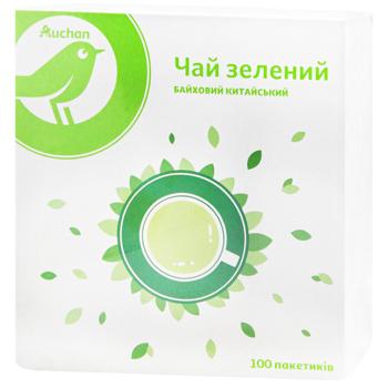 Чай зелений Auchan 1,5г*100шт