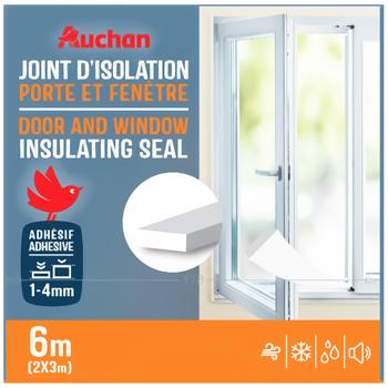 Auchan Door and Window Insulating Seal 1-4mm 6m