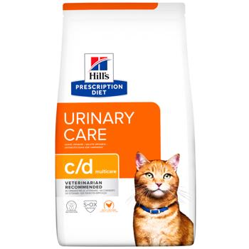 Hill's Prescription Diet Urinary Care c/d Multicare Dry Food with Chicken for Cats with Urinary Tract Diseases 3kg