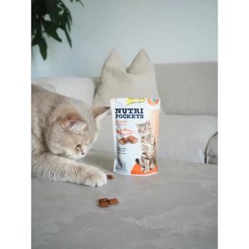 GimCat Nutri Pockets Cat Snack with Salmon, Omega 3 and Omega 6 60g - buy, prices for MasterZoo - photo 2
