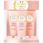 Liora Charm Rose Peach & Flowers Shower Gel 125ml + Body Scrub 125ml + Body Cream 125ml Skincare Gift Set